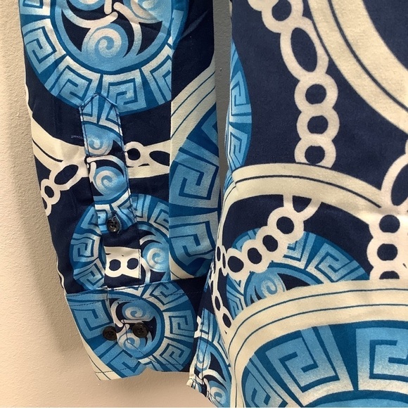 Silver Stone Geo Collection Long Sleeve Men’s Modern Fit Dress Shirt New - Picture 3 of 6